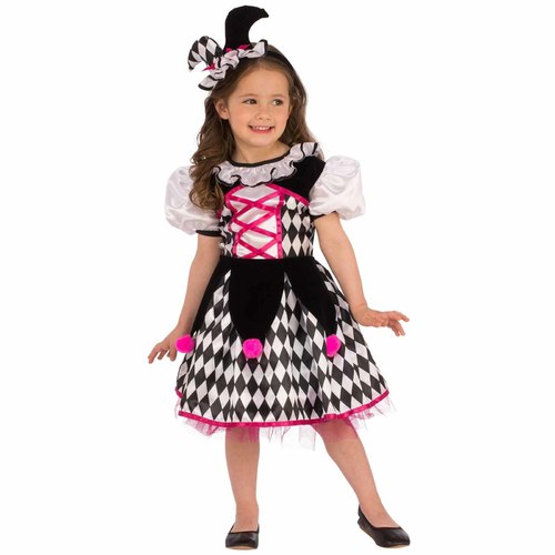Jester Girl Costume - Child Medium