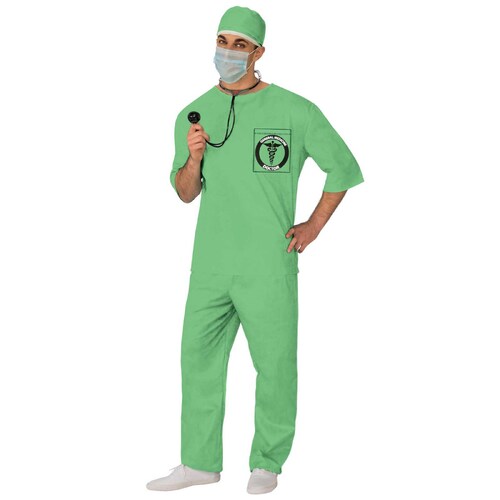 Doctor (Green Scrubs) Costume - Adult Large