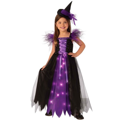 Purple Witch Light Up Costume - Child Small