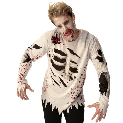 Zombie Costume Top - Adult Large