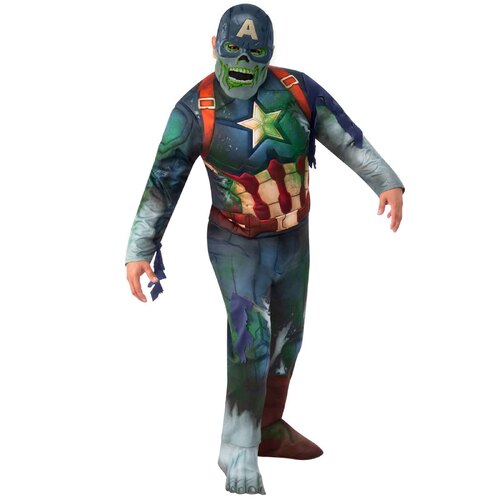 Captain America Zombie (What If?) Costume - Adult Standard