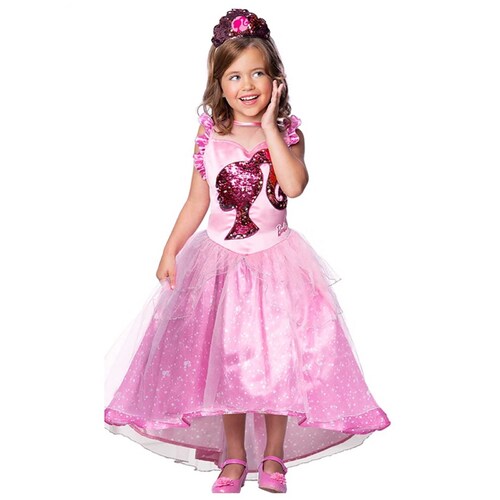 Barbie Princess Deluxe Costume - Girls Size 4-6 Years