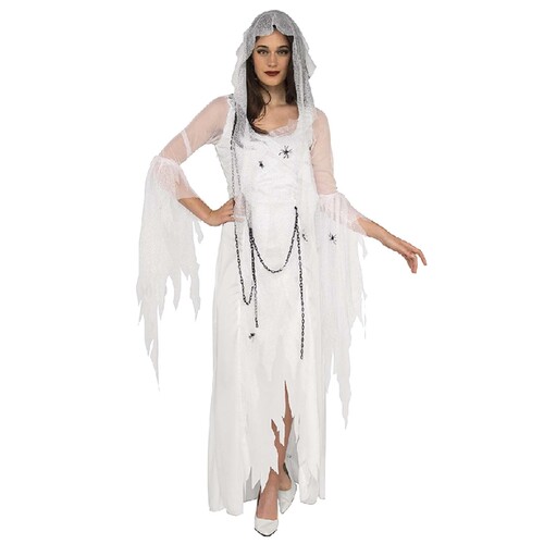 Ghostly Spirit Dress & Veil Costume - Adult Standard