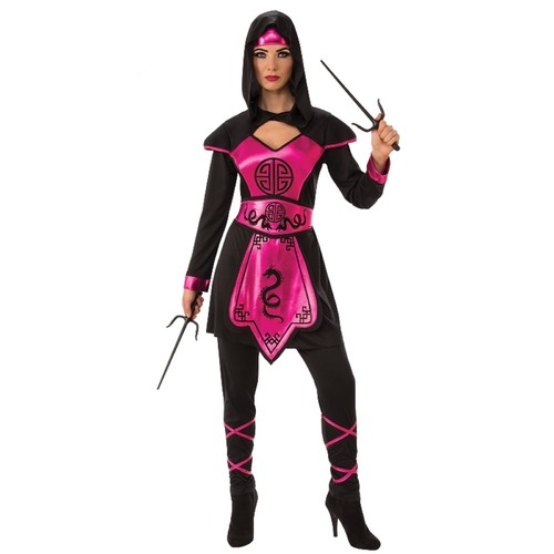 Pink Ninja Warrior Costume - Adult Large