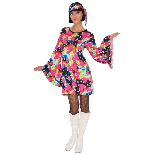 Hippie Go-Go Girl Costume - Womens Large