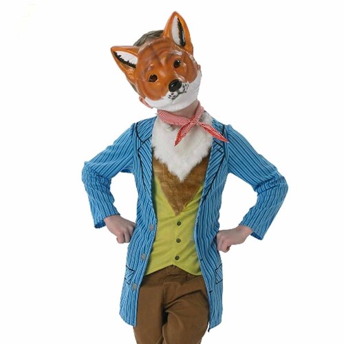 Mr Fox Deluxe Costume Blue - Child Medium