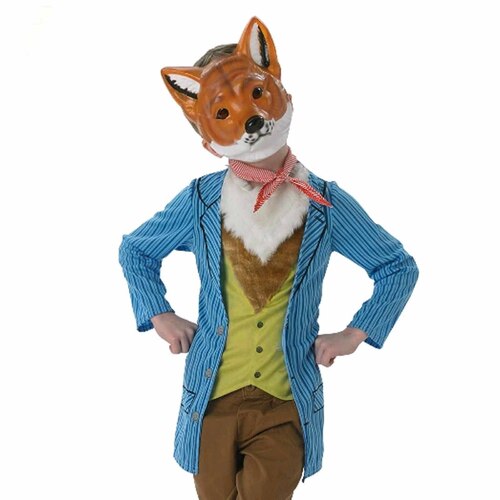 Mr Fox Deluxe Costume Blue - Child Small