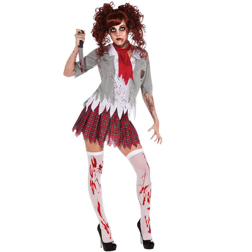Zombie School Girl Costume - Adult Standard