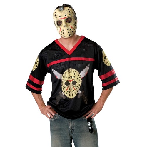 Jason Voorhees Hockey Jersey & Mask - Adult Standard