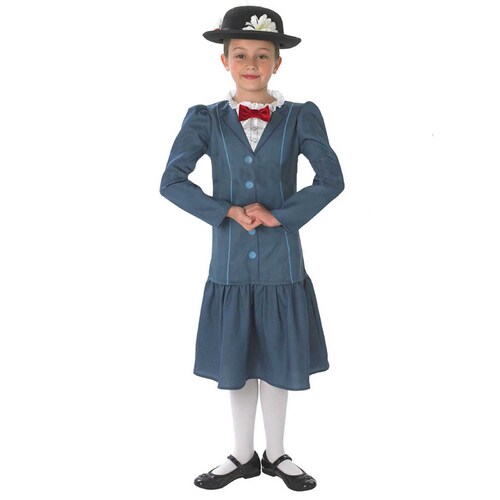 Mary Poppins Deluxe Costume - Girls Medium