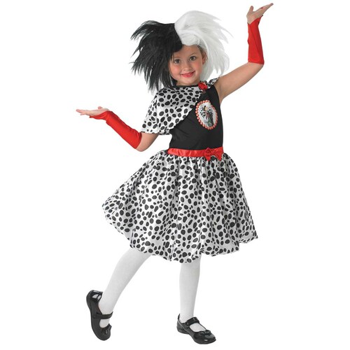 Cruella De Vil Deluxe Costume - Child Large