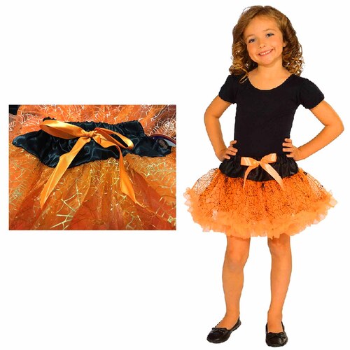 Orange Halloween Tutu - Child Small