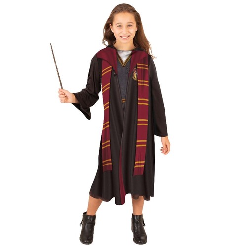 Hermione Hooded Robe & Wand - Child 6+