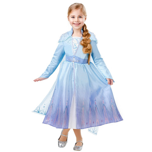 Elsa Frozen 2 Deluxe Travelling Costume - Child Medium