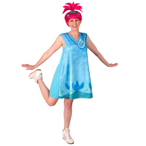 Poppy Trolls World Tour Costume - Adult Small