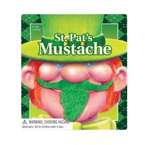 St Pats Green Moustache - Style C