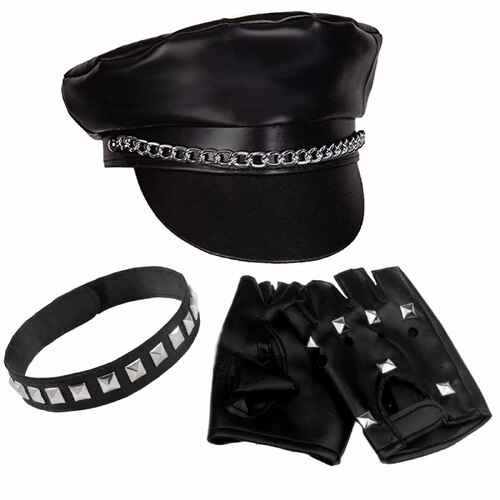 Biker Accessory Kit (Seconds) - Hat, Gloves, Choker