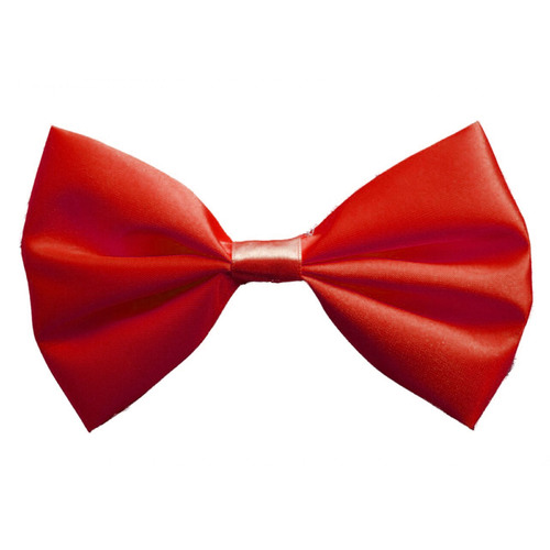 Satin Bow Tie - Red