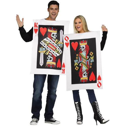 King & Queen of Hearts Playing Card Couple Costume