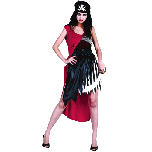 Shipwrecked Pirate Lady Costume - Adult Medium
