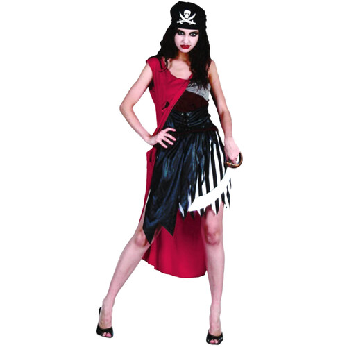 Evil Pirate Woman Costume - Adult - Medium