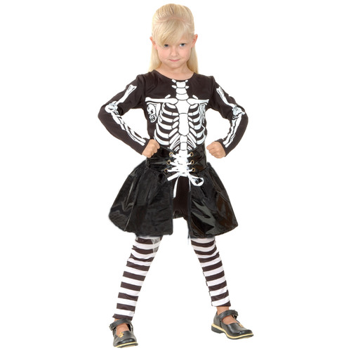 Lil Skeleton Girl Costume - Child - Large