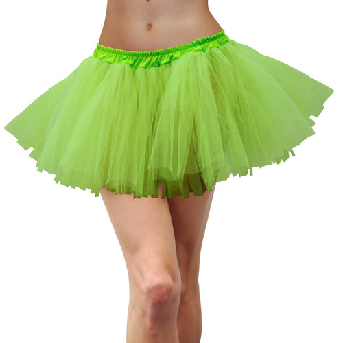 Neon Green Tulle Tutu - Adult Standard/Plus