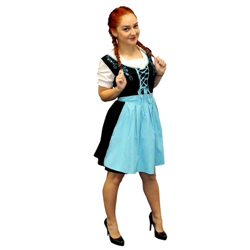 Oktoberfest Beer Maiden Blue - Adult Large