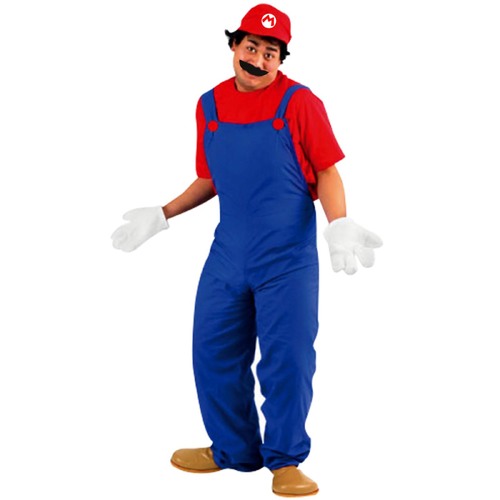 Super M Plumber Costume - Adult