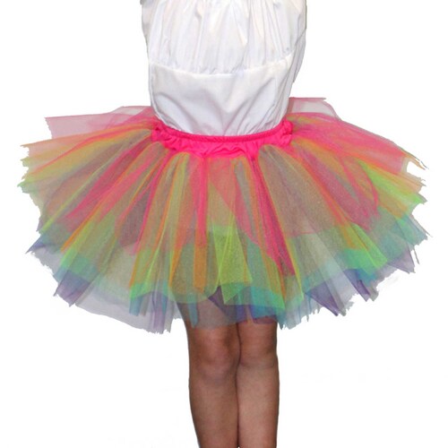 Rainbow Tulle Tutu Skirt - Child 6+