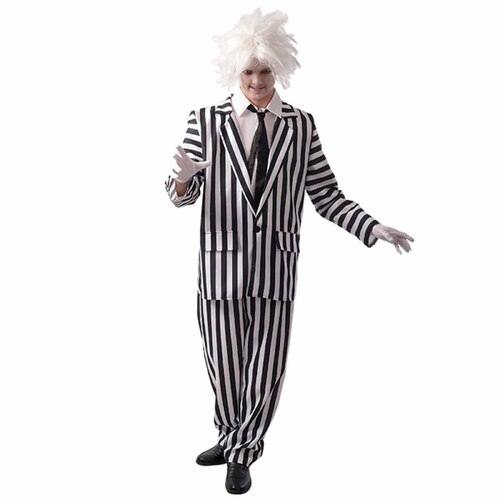 Unwelcome Guest (Black & White Stripe Suit)  - Adult Large