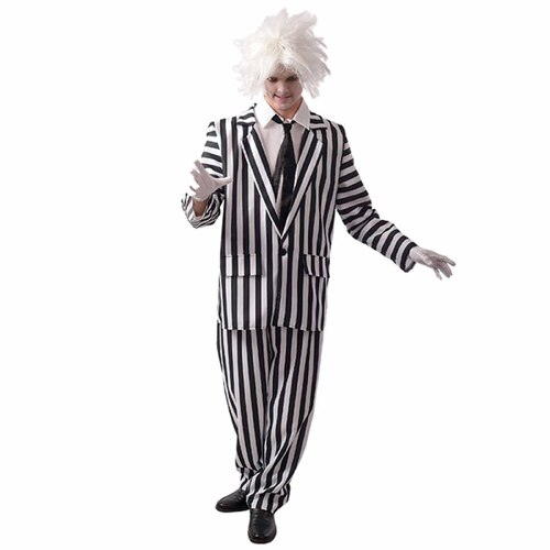 Unwelcome Guest (Black & White Stripe Suit)  - Adult Medium