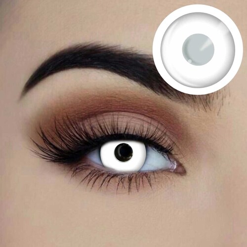 Starry Eyed 1 Year Contact Lenses - White Out