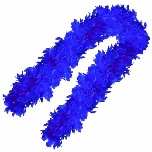 Royal Blue Plush Feather Boa 1.8m