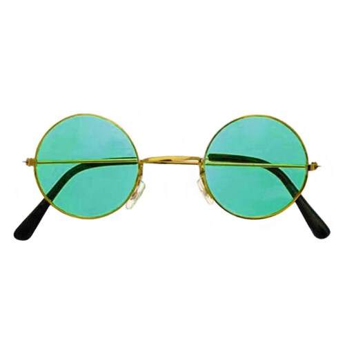 Lennon Hippie Glasses - Green Tint