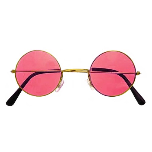 Lennon Hippie Glasses - Red Tint
