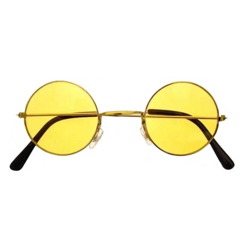 Lennon Hippie Glasses - Yellow Tint