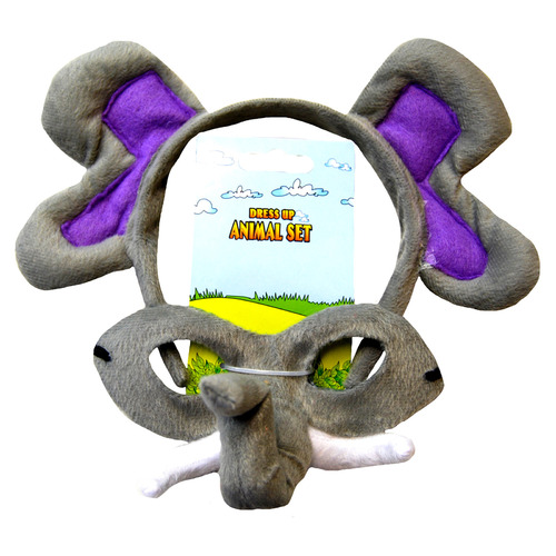 Animal Headband & Mask Set - Elephant