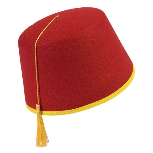 Felt Fez Hat - Red