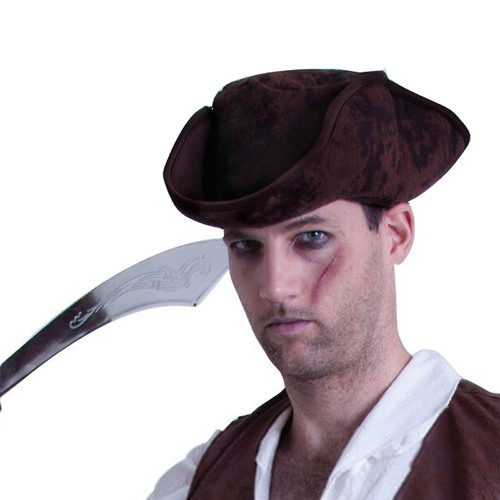 Caribbean Pirate Hat - Brown