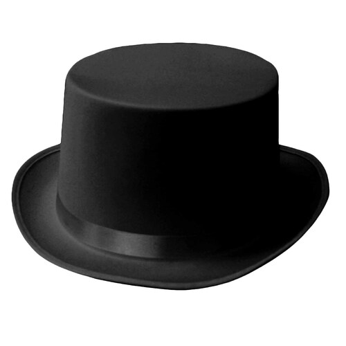 Top Hat - Satin Black
