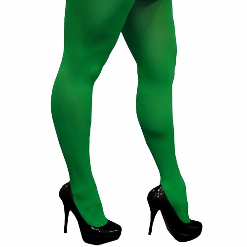 Green Opaque Tights - Adult