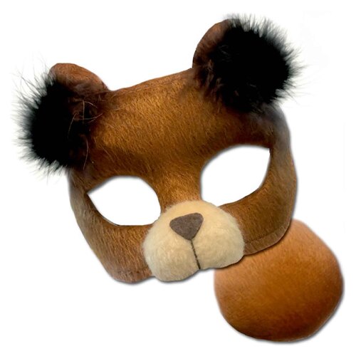 Deluxe Animal Mask & Tail Set - Bear