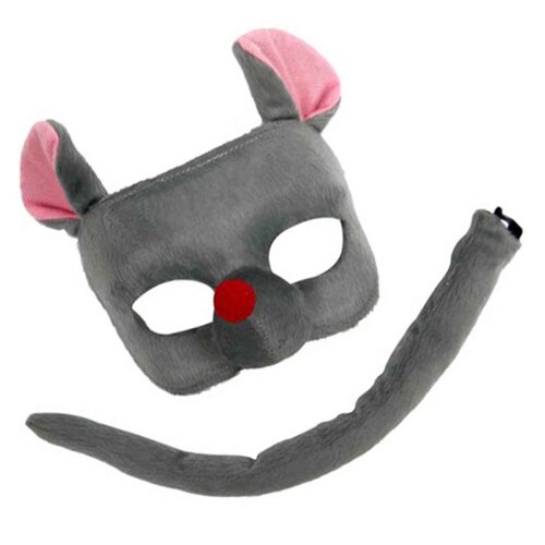 Deluxe Animal Mask & Tail Set - Mouse