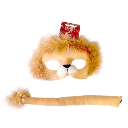 Deluxe Animal Mask & Tail Set - Lion