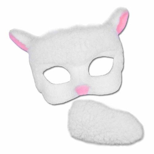 Deluxe Animal Mask & Tail Set - Sheep