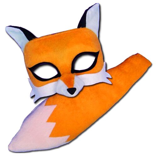 Deluxe Animal Mask & Tail Set - Fox