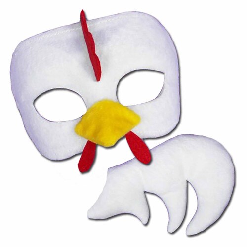 Deluxe Animal Mask & Tail Set - Chicken