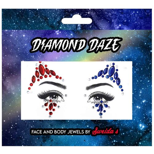 Face Jewels - Harlequin Clown