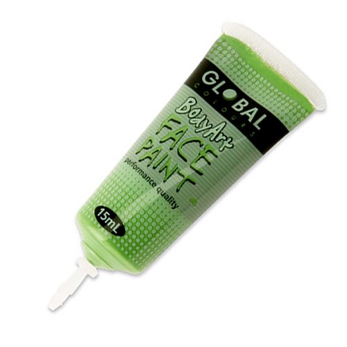 Global Body Art 15ml Tube Facepaint - Light Green